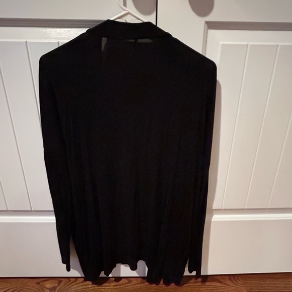 BumpStart | Black Open Maternity Cardigan - Picture 2 of 2